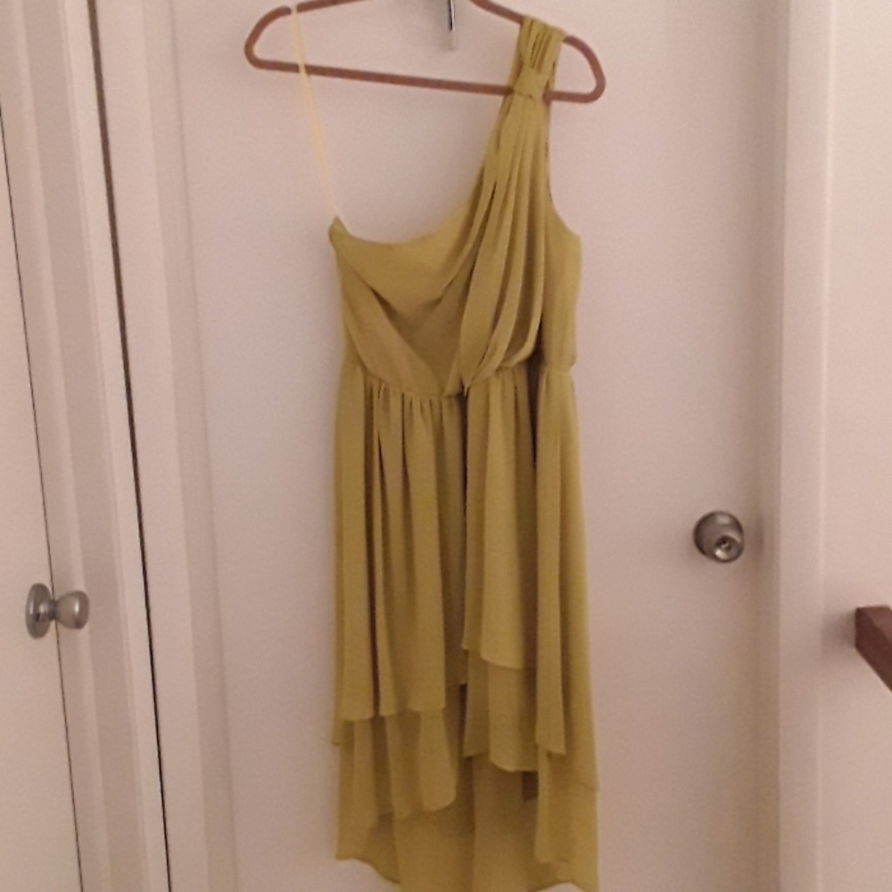 Yellow One Shoulder Dress (worn once)